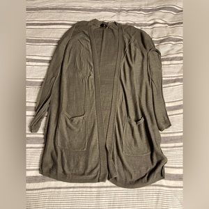 Olive green cardigan
